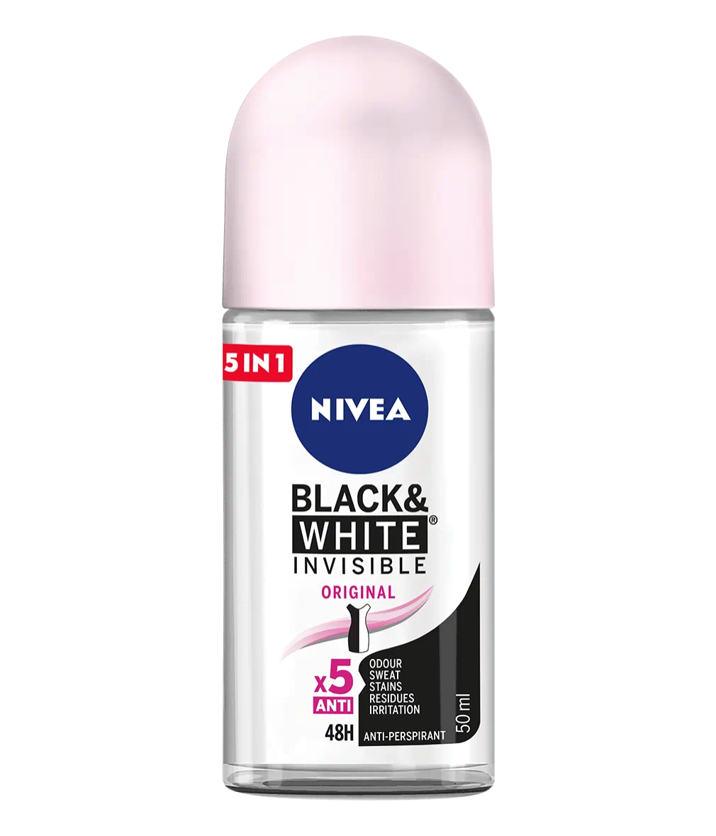 NIVEA Black & White Invisible Clear Roll-On Women 50ml NIVEA Black & White Invisible Clear Roll-On