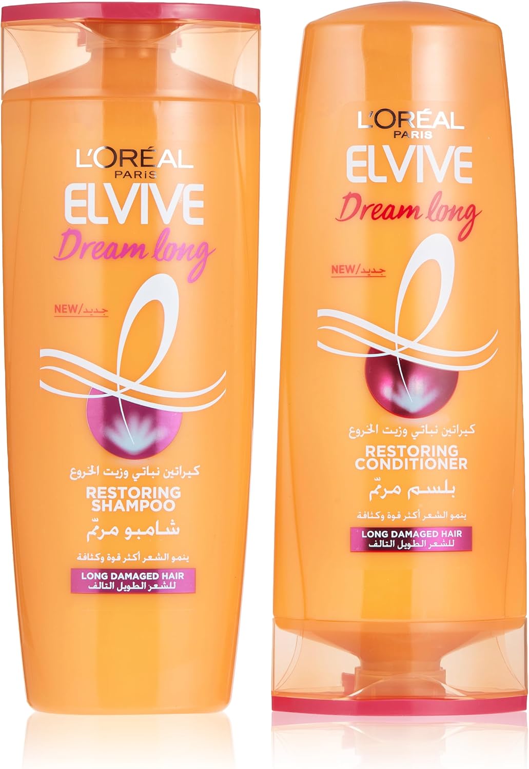 71-r0DGa32L._AC_SL1500_ L’Oréal Paris Elvive Dream Long For Wakened Long Hair - Shampoo 400ml + Conditioner 360ml Dual Pack - Image 1
