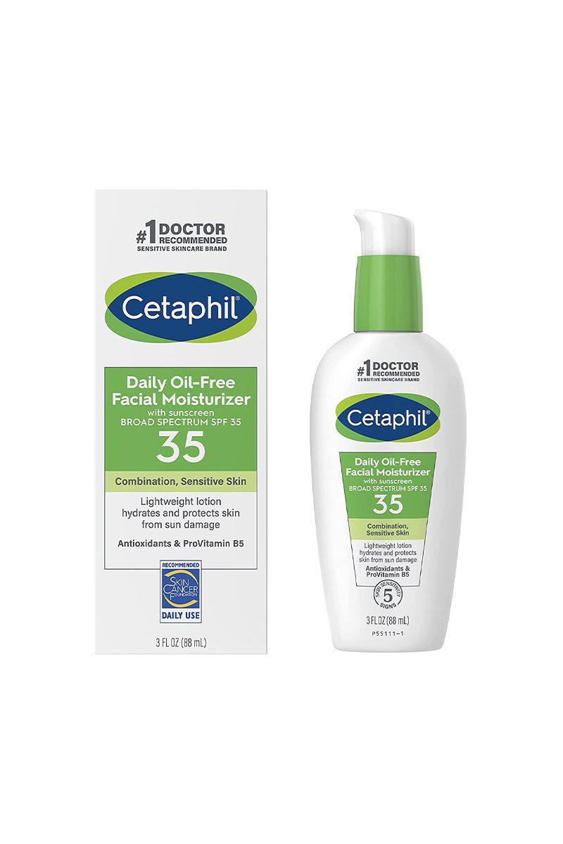 Facial-Moisturizer-with-SPF-35 Cetaphil Face Moisturizer, Daily Oil Free Facial Moisturizer with SPF 35 - Image 1