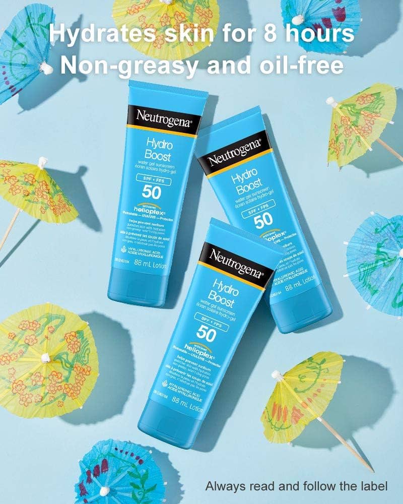 61L7btXCRSL._UF1000,1000_QL80_ Neutrogena Hydro Boost Water Gel Lotion SPF 50 88ml - France - Image 1