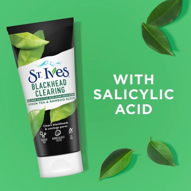 st 6 St. Ives Blackhead Clearing Face Scrub, Green Tea – 170g - Image 1