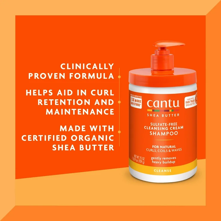 c1 Cantu Shea butter sulfate-free cleansing cream shampoo-709g - Image 1