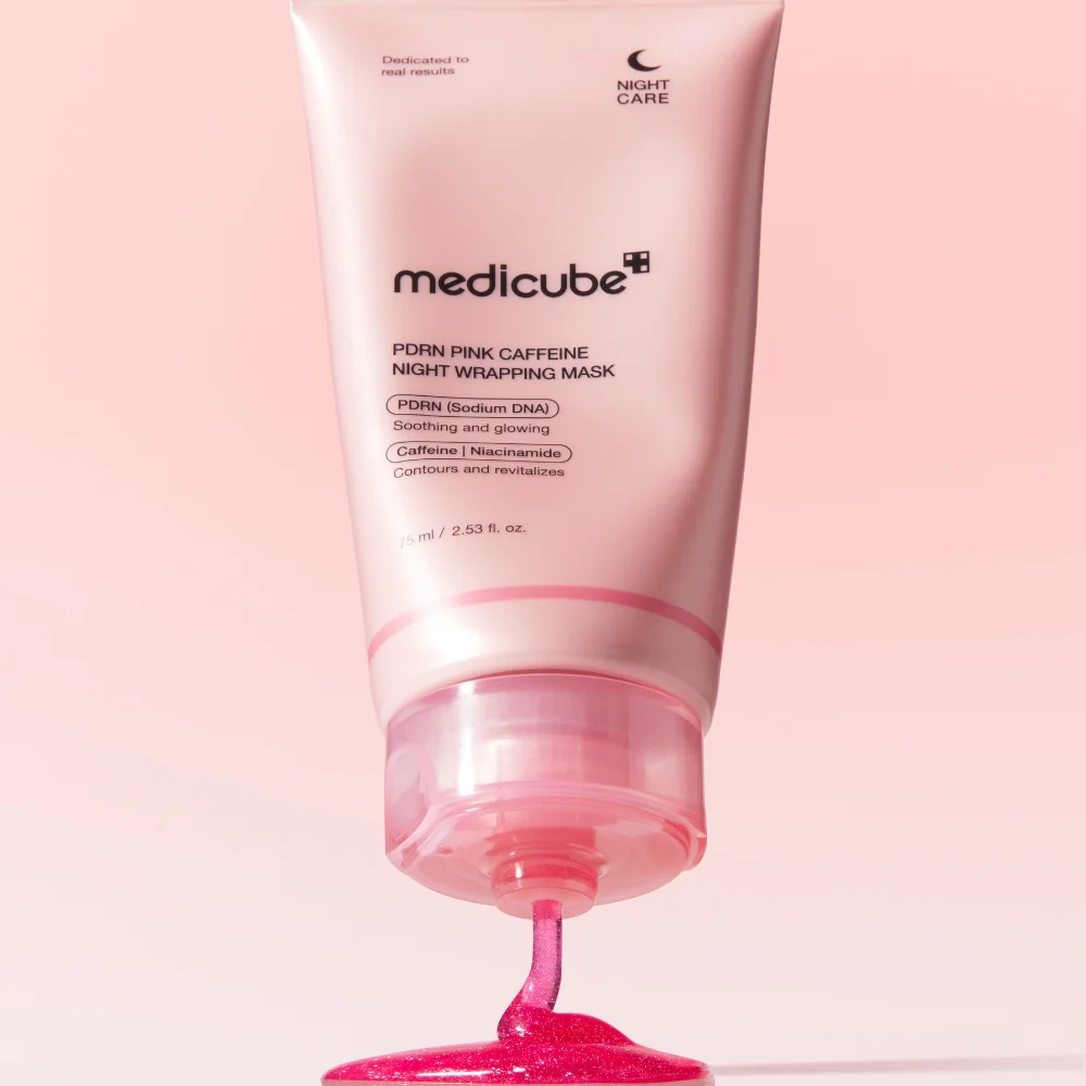 m4 Medicube PDRN Pink Caffeine Night Wrapping Mask-75ml - Image 1