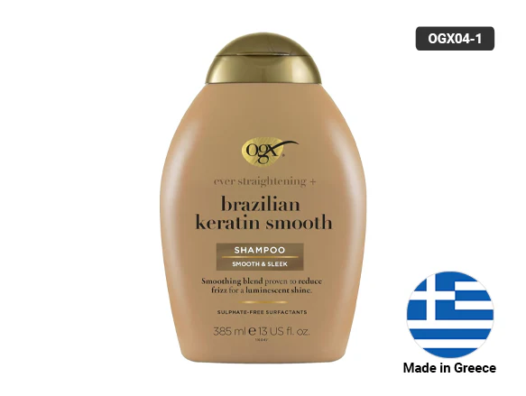 o3 OGX Brazilian Keratin Smooth Shampoo-385ml - Image 1