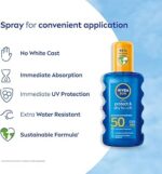 Nivea Sun Protect & Dry Touch SPF 50 Sunscreen Spray Lotion-200ml - Image 2