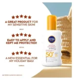 NIVEA SUN Sensitive Immediate Protect Spray SPF50 (200ml) - Image 3